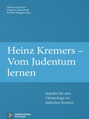 cover image of Heinz Kremers--Vom Judentum lernen